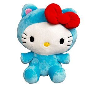 Sanrio Hello Kitty Plush Stuffed Animal 2018 SK Japan 11 inch Blue